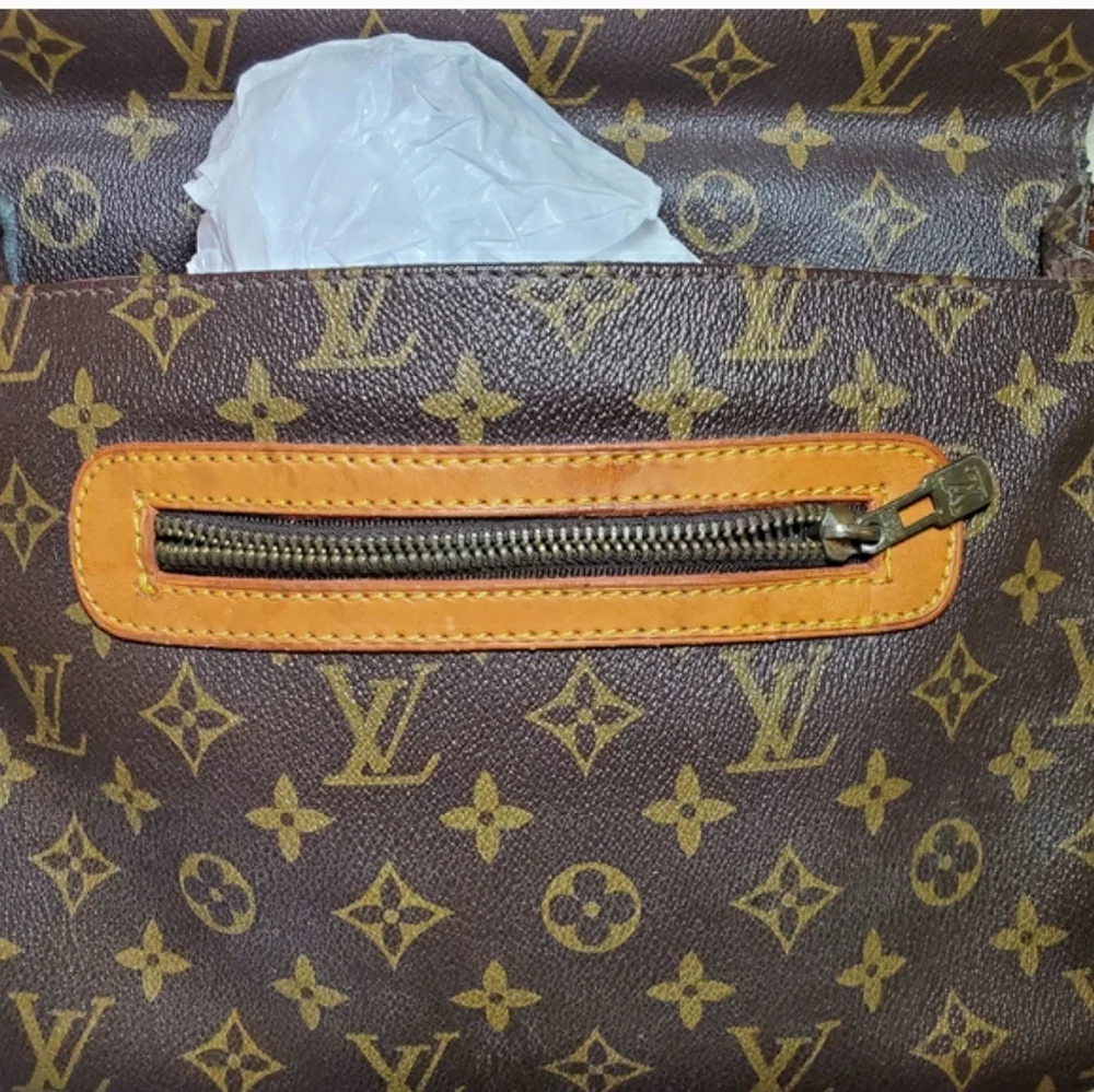 Louis Vuitton Brown Monogram Canvas Satchel with Gold Chain - Picture 6 of 8